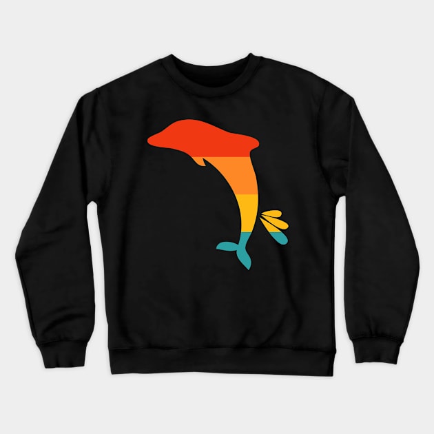 Dolphins Crewneck Sweatshirt by Design Anbay